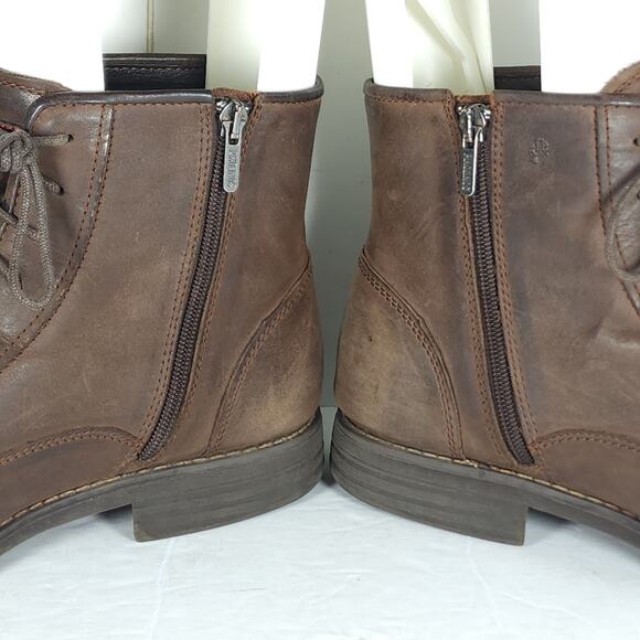 Pikolinos Men’s York US12 EU45 Brown Distressed Leather Zip Ankle Chukka Boots - Picture 15 of 16